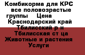 Комбикорма для КРС, (все половозрастые группы) › Цена ­ 10 950 - Краснодарский край, Тбилисский р-н, Тбилисская ст-ца Животные и растения » Услуги   